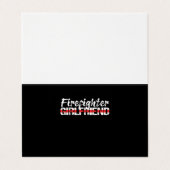 Brandweervrouw Vriendin Thin Red Line Vuurvrouw Visitekaartje (Buitenkant ongevouwen)