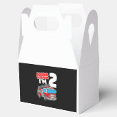 Brandweerwagen 2 jaar oude brandweerman 2e verjaar bedankdoosjes (Geopend)