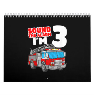Brandweerwagen 3 jaar oude brandweerman 3e verjaar kalender