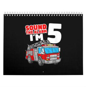 Brandweerwagen 5 jaar oude brandweerman 5 jaar kalender