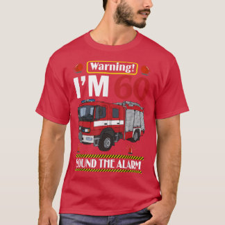 Brandweerwagen 60 Jaar Oude Brandweerman 60ste Ver T-shirt