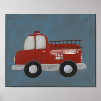 Brandweerwagen 8 x 10 poster
