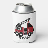 Brandweerwagen aangepaste koelbox blikjeskoeler (Blikje Achterkant)