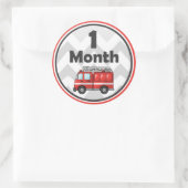 Brandweerwagen - Baby Maandelijkse Stickers - Maan (Tas)