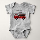 Brandweerwagen - Baby Romper (Voorkant)