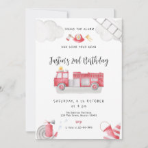 Brandweerwagen belt alle eenheden Birthday Boy