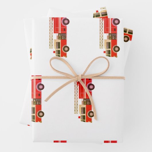 Brandweerwagen Brandmotor Verpakkend Document Inpakpapier Vel (In situ)