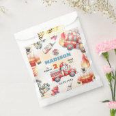 Brandweerwagen Brandweerman 2e Verjaardagsfeest Bedankzakje (Gezegeld)