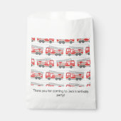 Brandweerwagen Brandweerman Bedankzakje (Voorkant)