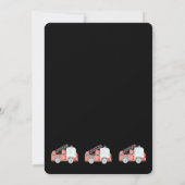 Brandweerwagen - Brandweerman - Geluid het Alarm V Kaart (Achterkant)