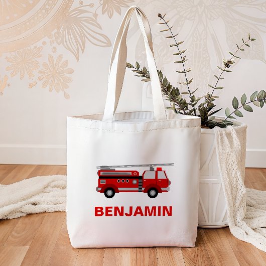 Brandweerwagen Brandweerman Kinderen Tote Bag