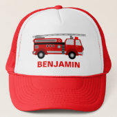 Brandweerwagen Brandweerman Kinderen Trucker Pet (Voorkant)