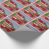 Brandweerwagen Brandweerwagen Ambulance Brandweerm Cadeaupapier (Hoek)