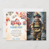 Brandweerwagen Brandweerwagen Verjaardag van de mo Kaart (Voorkant)