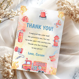 Brandweerwagen Brandweerwagen Verjaardag van de mo Kaart