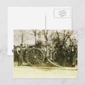  brandweerwagen briefkaart (Voorkant / Achterkant)