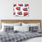 Brandweerwagen Canvas Afdruk (Insitu (Slaapkamer))