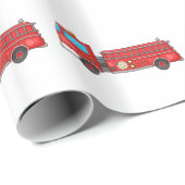 Brandweerwagen/cartoon Cadeaupapier (Rol Hoek)