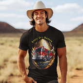 Brandweerwagen Disco Ball T-shirt