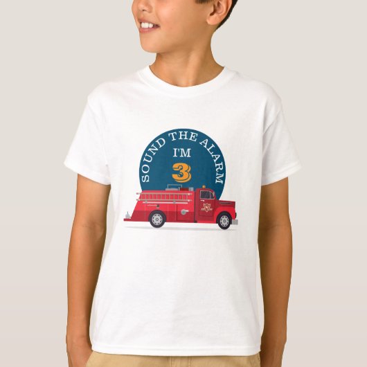  brandweerwagen elke dag t-shirt (Voorkant)