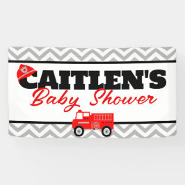 Brandweerwagen en Chevron Party Achtergrond Banner