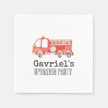 Brandweerwagen Feestservetten