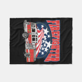 Brandweerwagen Fleece Deken (Voorkant (Horizontaal))