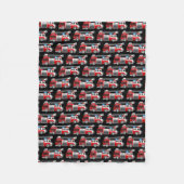 Brandweerwagen Fleece Deken (Voorkant)