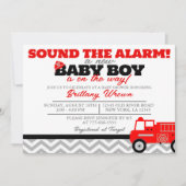 Brandweerwagen Geluid de Uitnodiging van het Alarm (Voorkant)