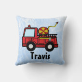 Brandweerwagen gepersonaliseerd Sierkussen (Achterkant)