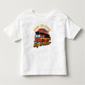 Brandweerwagen grote broer laat de alarmbel rinkel kinder shirts (Voorkant)