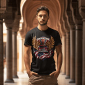 Brandweerwagen held met vleugels t-shirt