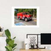 Brandweerwagen in Manitou Springs Poster (Thuiskantoor)