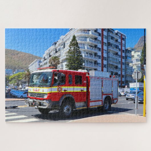 Brandweerwagen, Kaapstad Legpuzzel (Horizontaal)