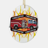 Brandweerwagen Keramisch Ornament (Rechts)