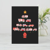 Brandweerwagen kerstboom.Png Save The Date (Staand voorkant)