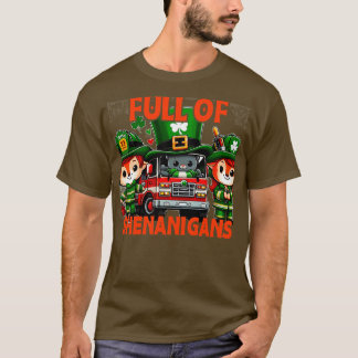 Brandweerwagen Kinder peuterjongens St Patricks Da T-shirt
