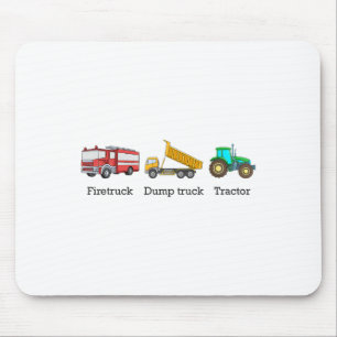 Brandweerwagen Kipkar Tractor Subtiele Anti Trump Muismat
