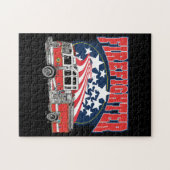 Brandweerwagen Legpuzzel (Horizontaal)