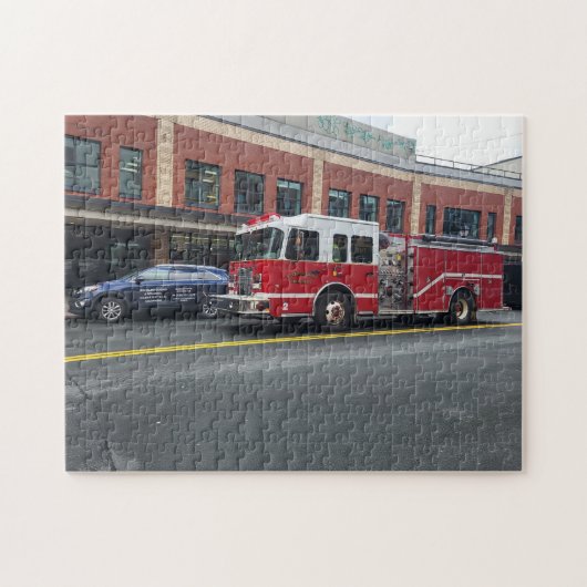 Brandweerwagen Legpuzzel (Horizontaal)
