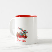 Brandweerwagen met Kinder Mok (Voorkant links)