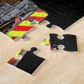 Brandweerwagen Met Open Deur Legpuzzel (Zijkant)