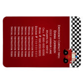 Brandweerwagen Noodsituatiecontact Magneet (Horizontaal)