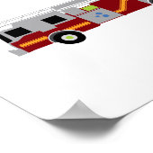 Brandweerwagen — Noodvoertuig Poster (Hoek)