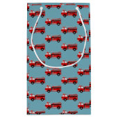 Brandweerwagen Partij Verjaardagscadeau tassen Klein Cadeauzakje (Achterkant)