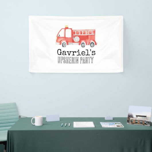 Brandweerwagen Party Banner (Beurs)