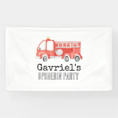 Brandweerwagen Party Banner (Horizontaal)