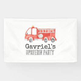 Brandweerwagen Party Banner