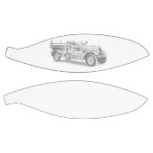 brandweerwagen potlood schetsen brandweertekening basketbal (Panelen)