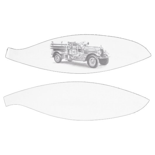 brandweerwagen potlood schetsen brandweertekening basketbal (Panelen)